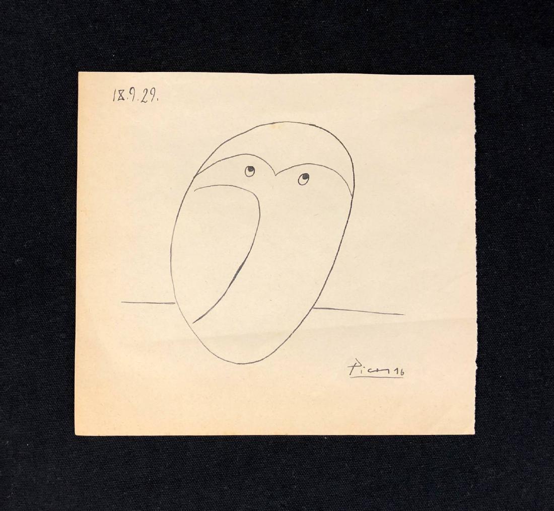 Pablo Picasso (Spanish, 1881-1973) -- Hand Drawn (1 of 3)