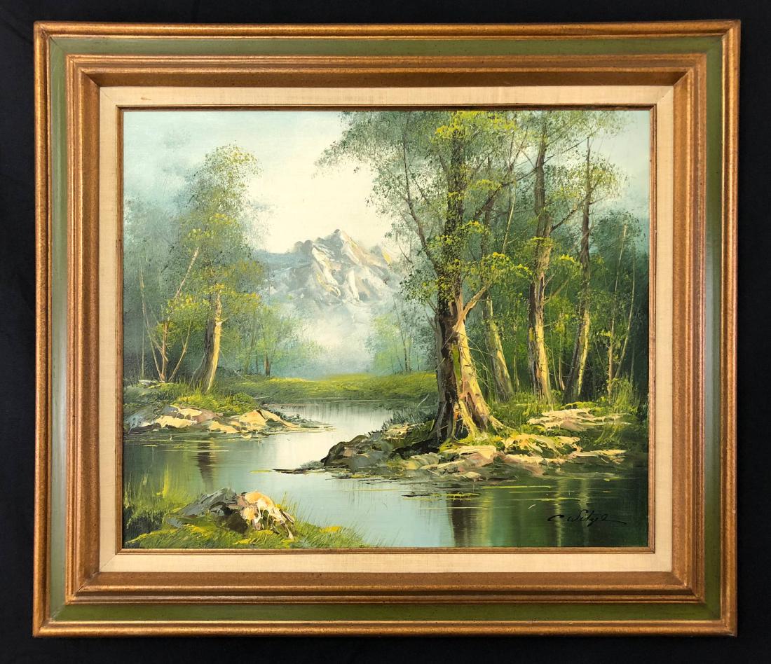 Mountain Landscape Hand Painted Oil on Canvas (1 of 6)