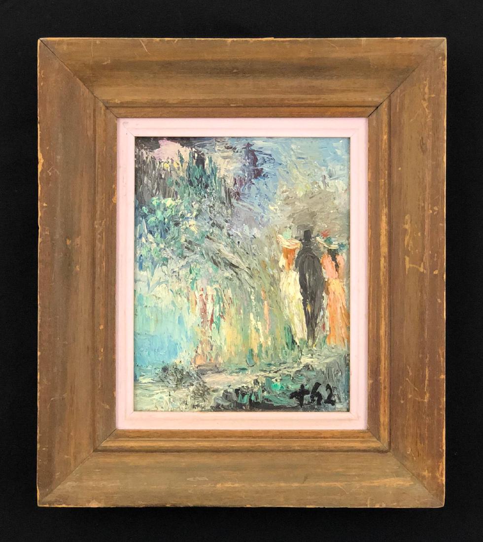 Hand Painted Impressionist Oil on Stretched Canvas (1 of 5)