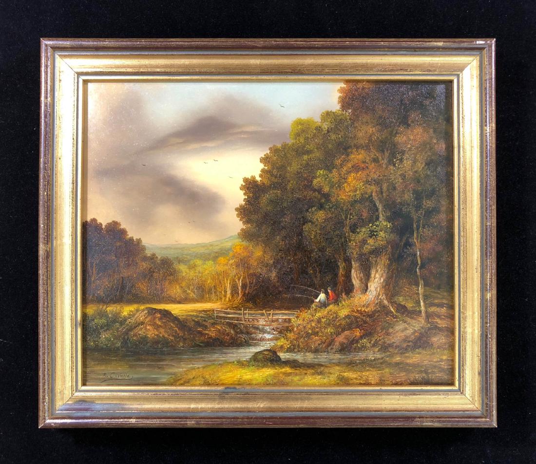 Ronald Cavalla (British - b.1940)  Hand Painted Oil on (1 of 7)