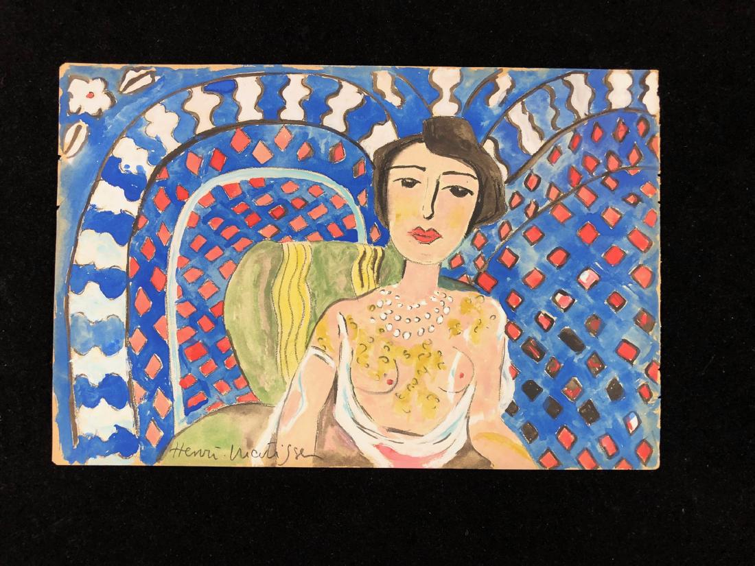 Henri Matisse (French, 1869-1954) -- Hand-Signed (1 of 4)