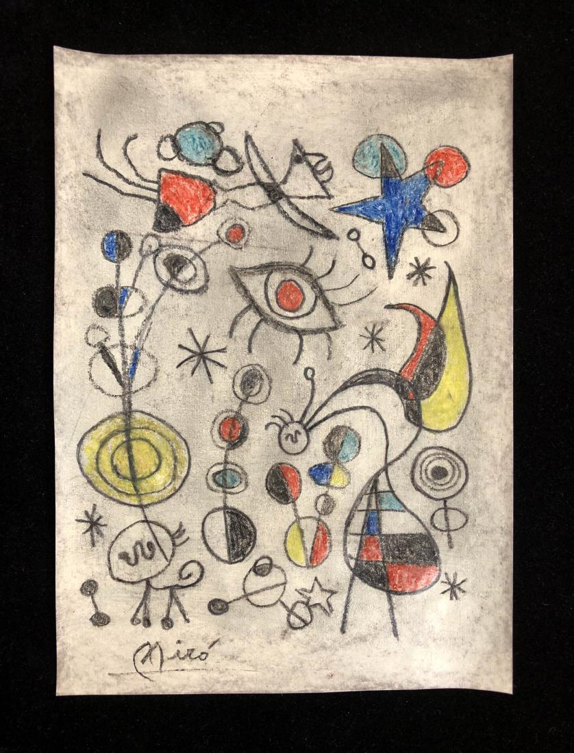 Joan Miro (Spanish, 1893 -1983) - Hand Painted and (1 of 7)