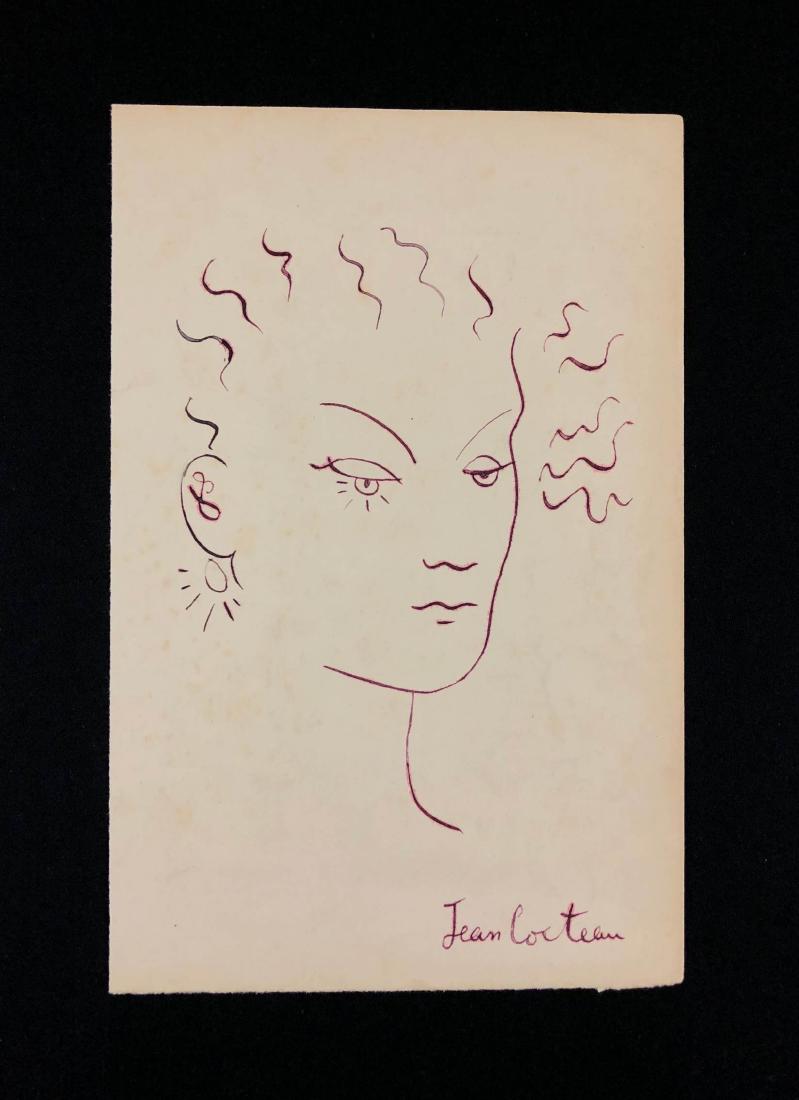 Jean Cocteau (French, 1889-1963) -- Hand Drawn Ink (1 of 4)