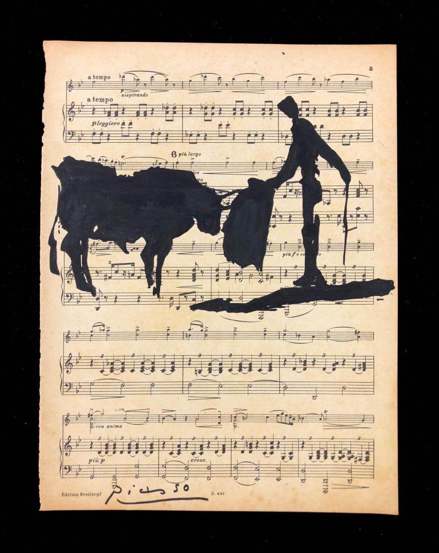 Pablo Picasso (Spanish, 1881-1973) -- Hand-Painted (1 of 4)