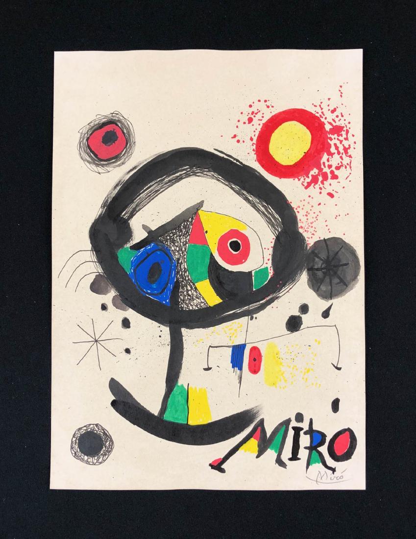 Joan Miro (Spanish, 1893-1983) -- Hand Painted Mixed (1 of 7)