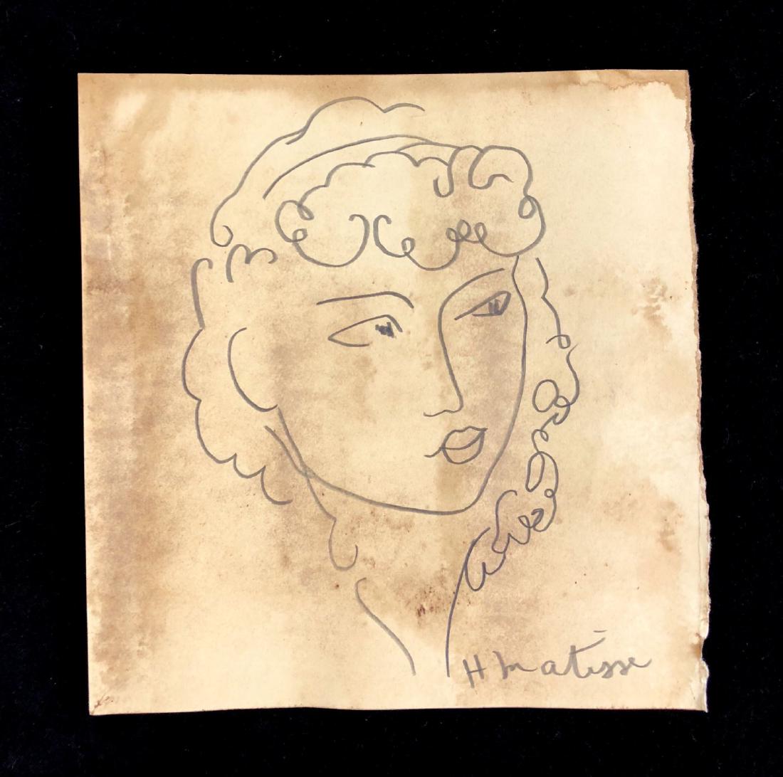 Henri Matisse (French, 1869-1954) -- Hand Drawn (1 of 4)