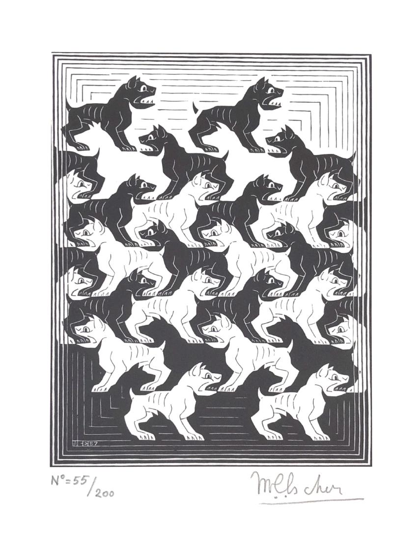 M.C. Escher (Dutch, 1898-1972) -- Hand Signed Fine Art (1 of 3)