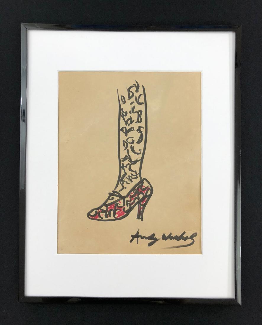 Andy Warhol (American, 1928 -1987) -- Hand Drawn Mixed (1 of 3)