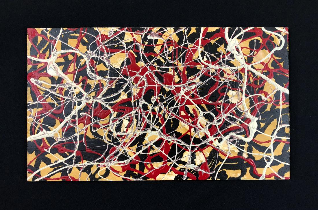 Jackson Pollock (American, 1912 -1956) -- Hand Painted (1 of 3)