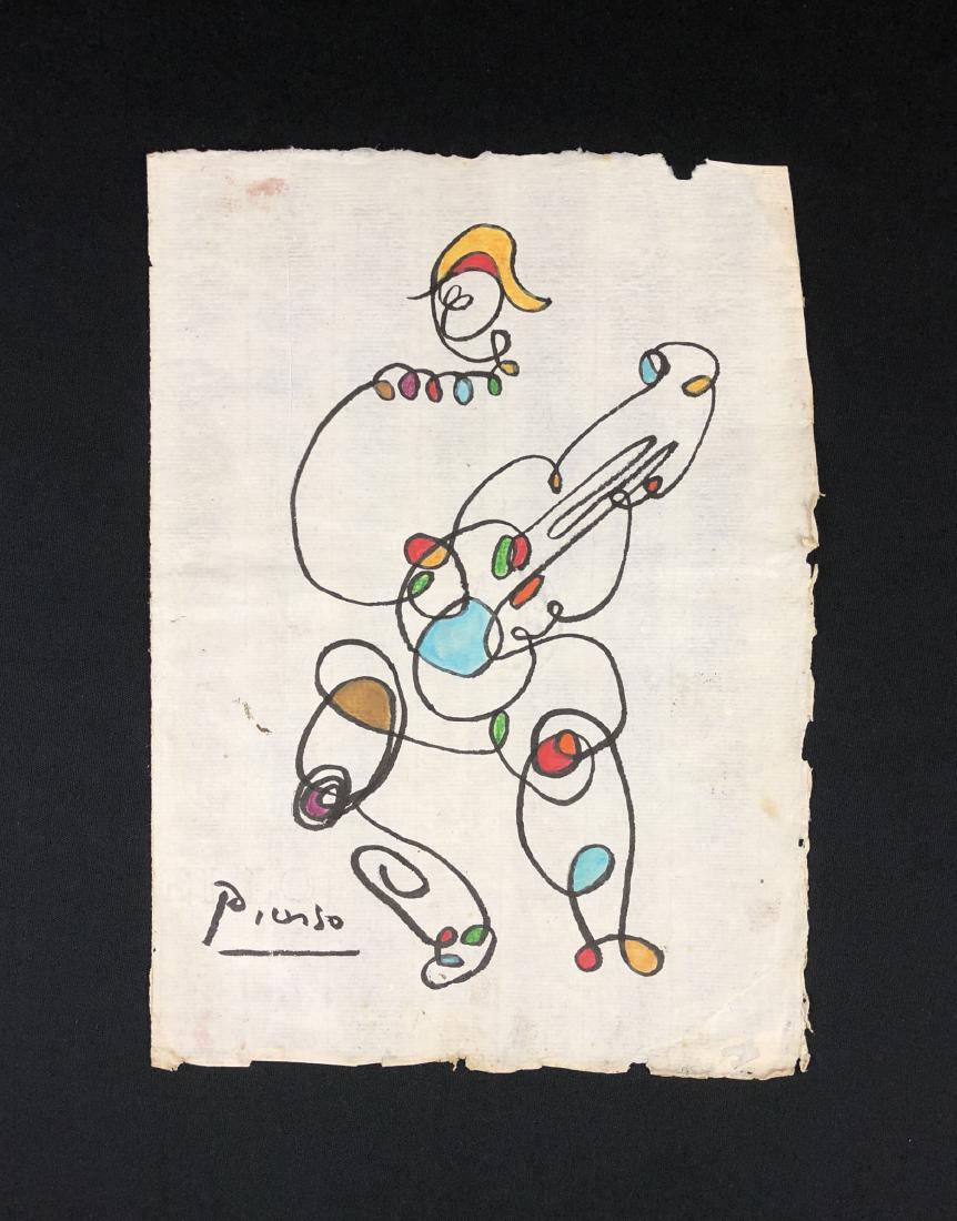 Pablo Picasso (Spanish, 1881 -1973) -- Hand Drawn Ink (1 of 4)