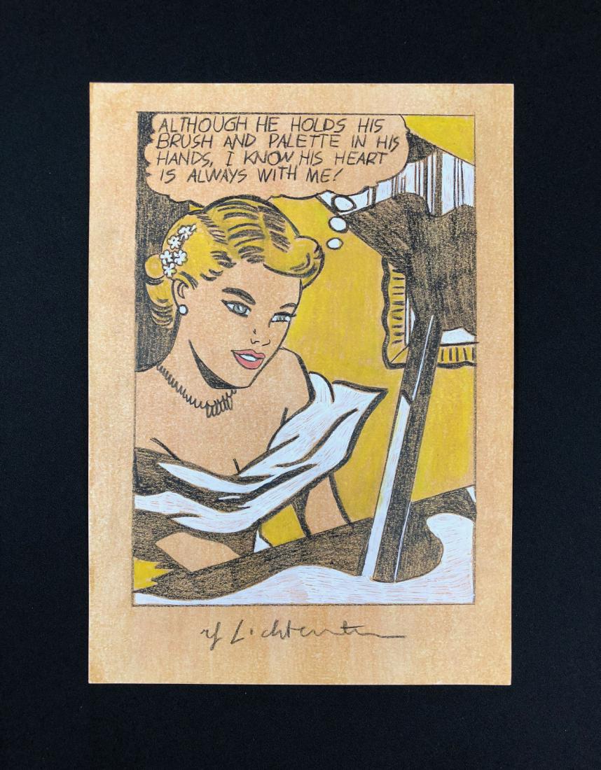 Roy Lichtenstein (American, 1923 -1997) -- Hand Painted (1 of 4)