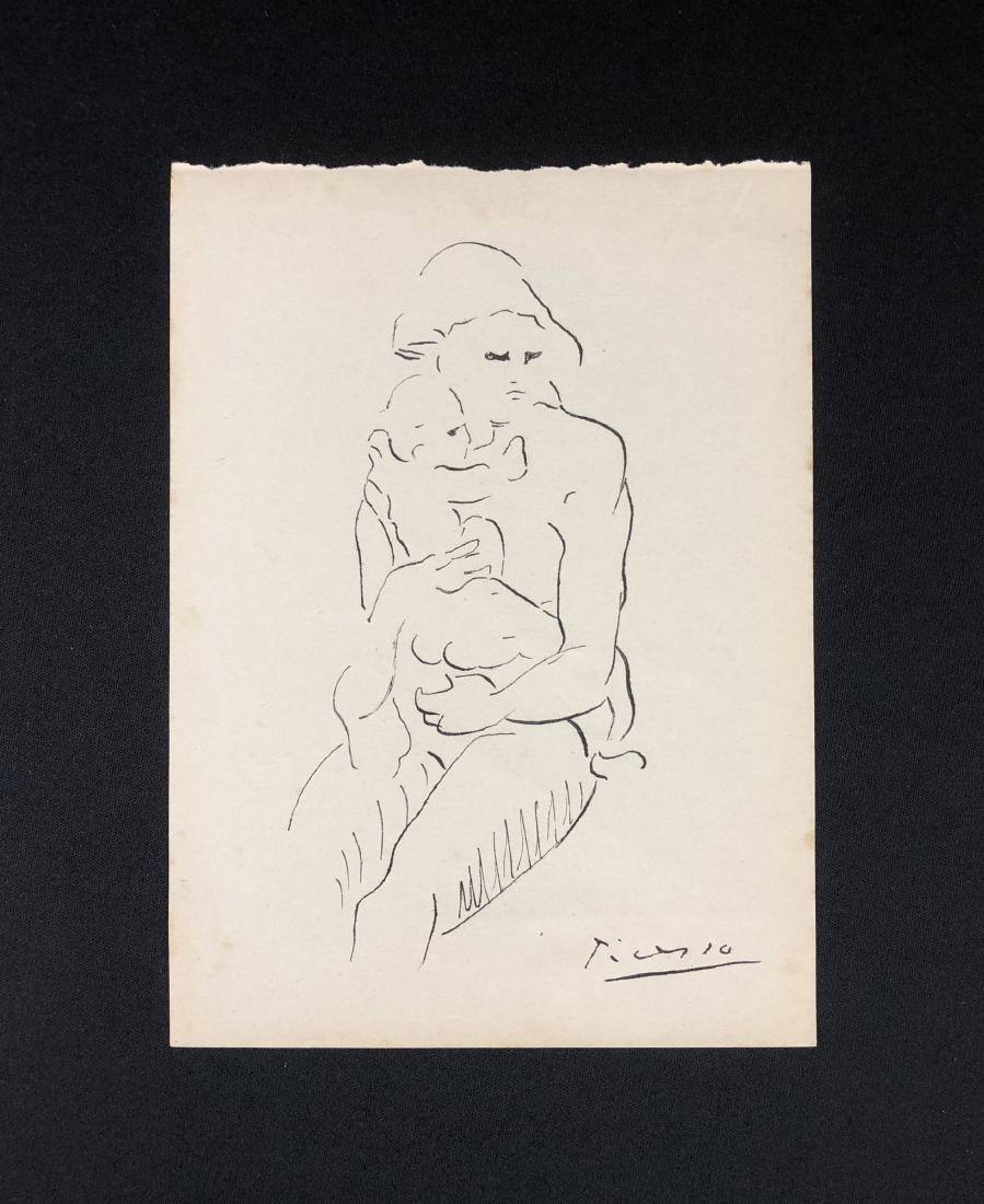 Pablo Picasso (Spanish, 1881 -1973) -- Hand Drawn Ink (1 of 5)