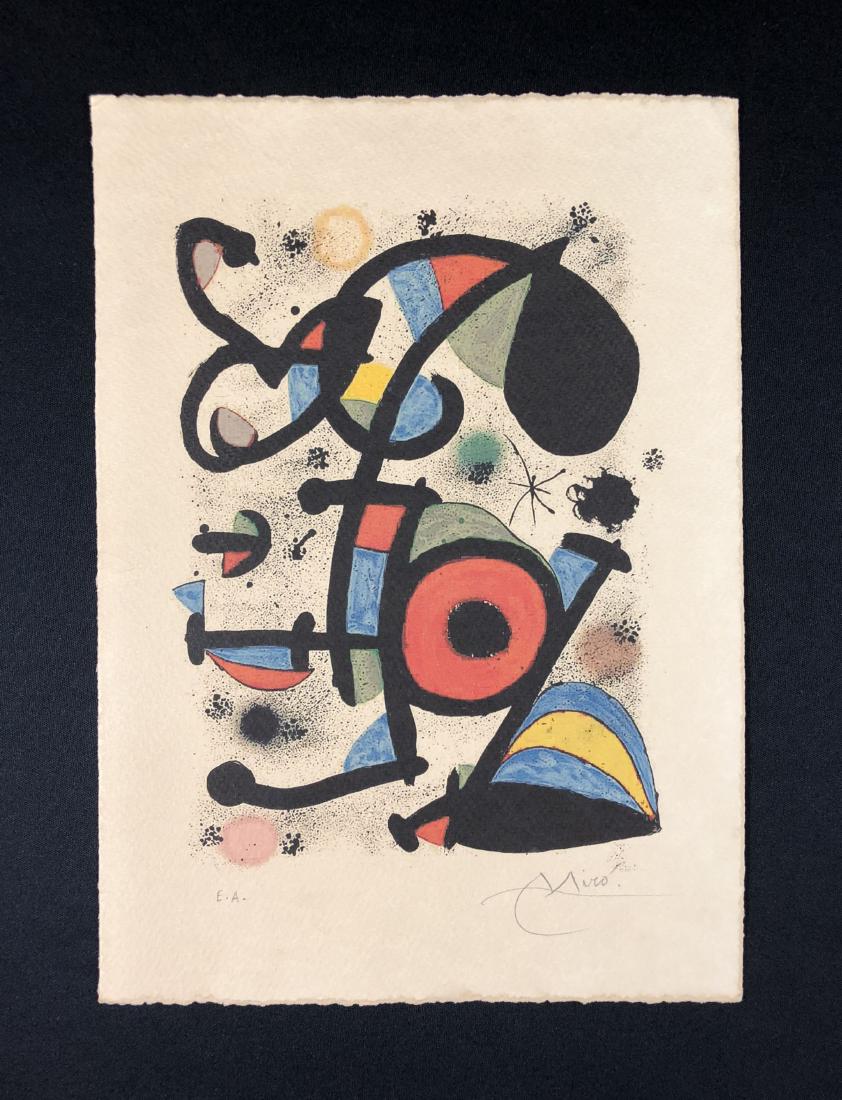 Joan Miro (Spanish, 1893 -1983) -- Hand Signed Fine Art (1 of 4)