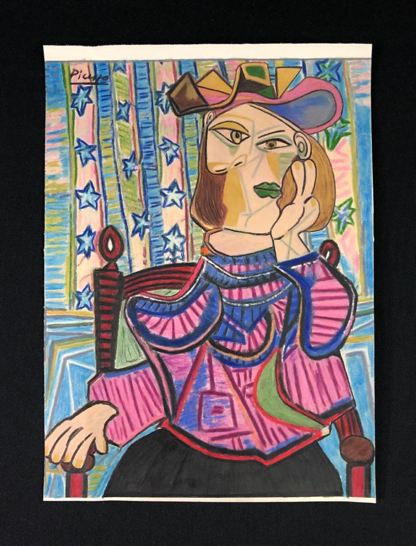 Pablo Picasso (Spanish, 1881-1973) -- Hand Drawn Mixed (1 of 4)