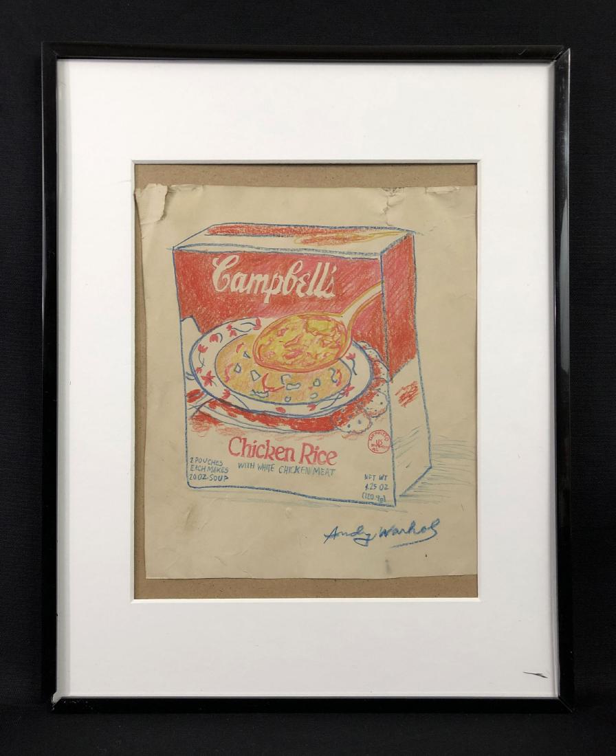 Andy Warhol (American, 1928 -1987) -- Hand Drawn Mixed (1 of 4)