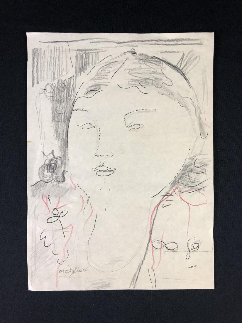 Amedeo Modigliani (Italian, 1884-1920) -- Hand Drawn (1 of 4)