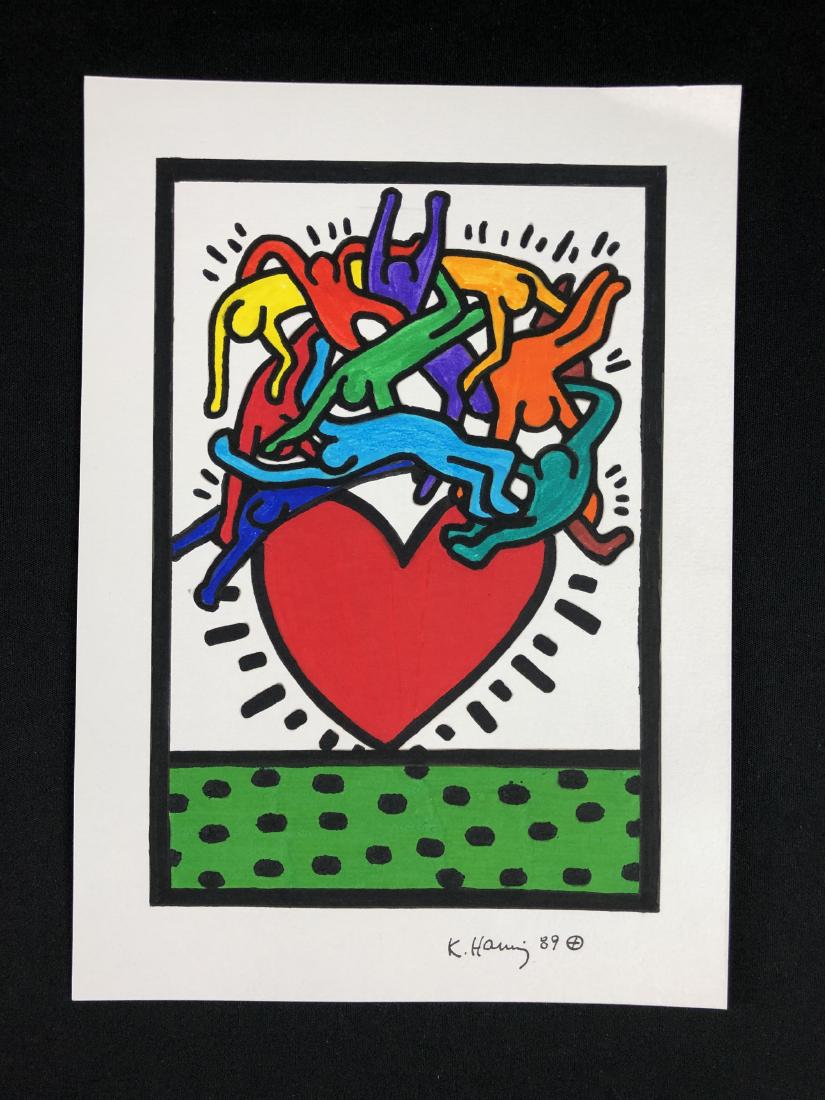 Keith Haring (American, 1958-1990) -- Hand Painted (1 of 5)