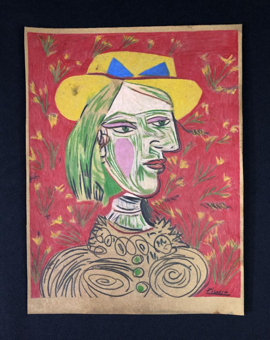 Pablo Picasso (Spanish, 1881-1973) -- Hand Drawn Mixed (1 of 5)