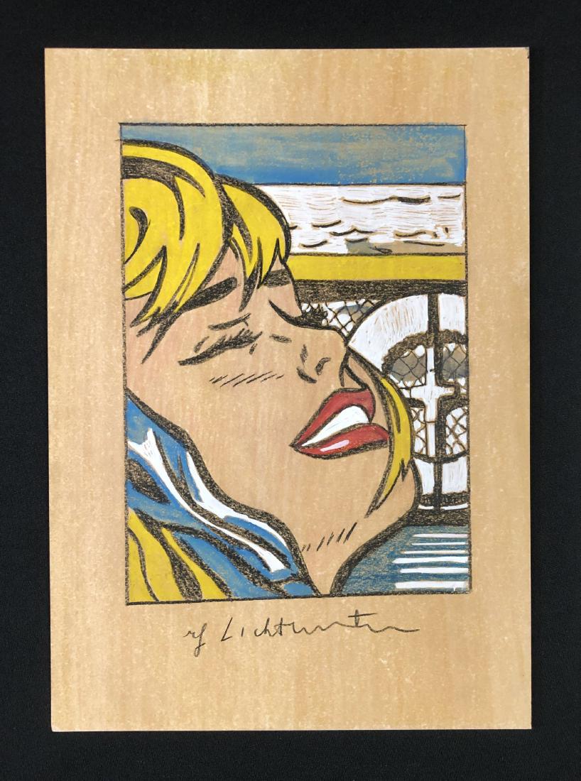 Roy Lichtenstein (American, 1923-1997) -- Hand Painted (1 of 4)