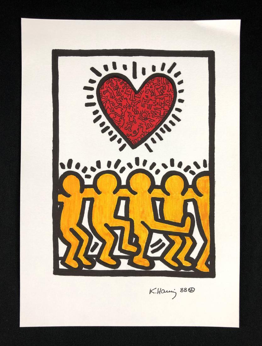 Keith Haring (American, 1958-1990) --- Hand Drawn Mixed (1 of 5)