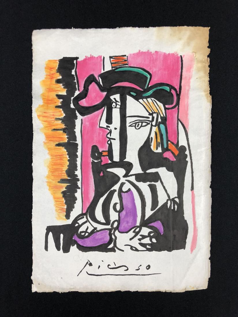 Pablo Picasso (Spanish,1881-1973) -- Hand Painted Mixed (1 of 4)