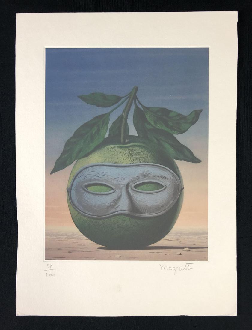 Rene Magritte (Belgian, 1898-1967) -- Hand Signed Fine (1 of 4)