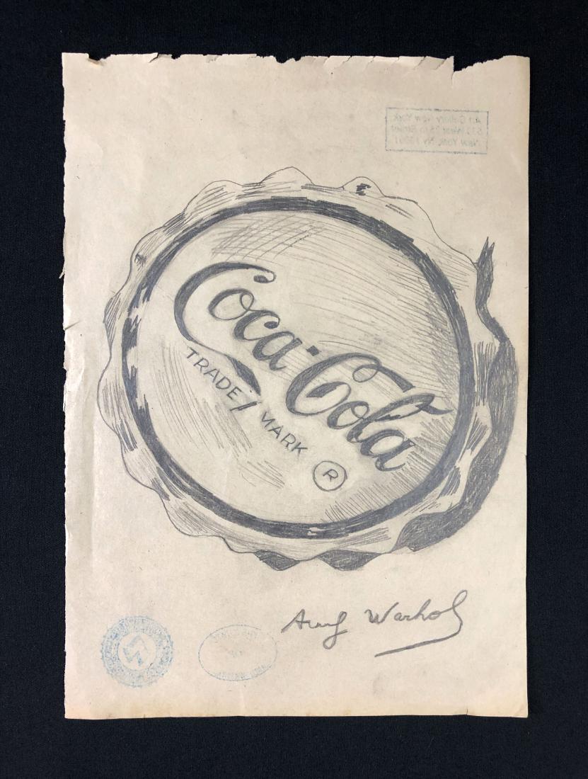 Andy Warhol (American, 1928-1987) -- Graphite on Paper (1 of 4)