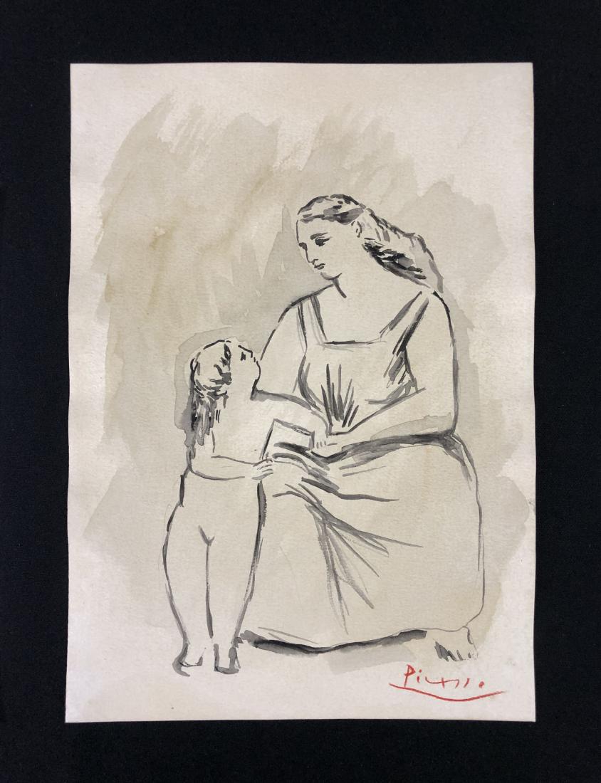 Pablo Picasso (Spanish, 1881-1973) -- Hand Painted (1 of 5)