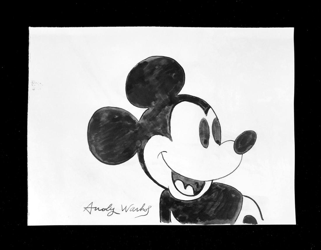 Andy Warhol (American, 1928-1987) -- Hand Drawn and (1 of 4)