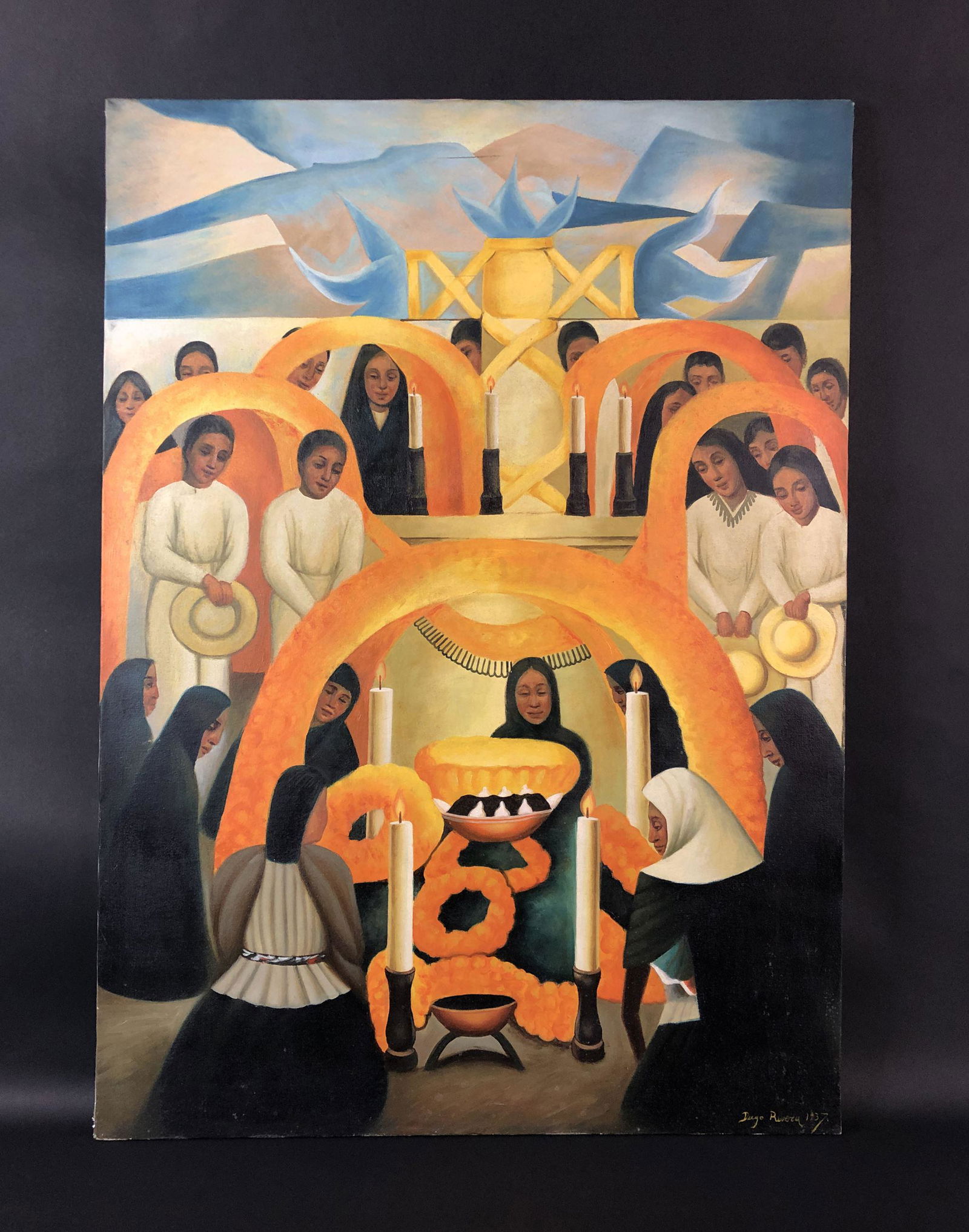 Diego Rivera (1886 - 1957) - Oil on Canvas (1 of 6)