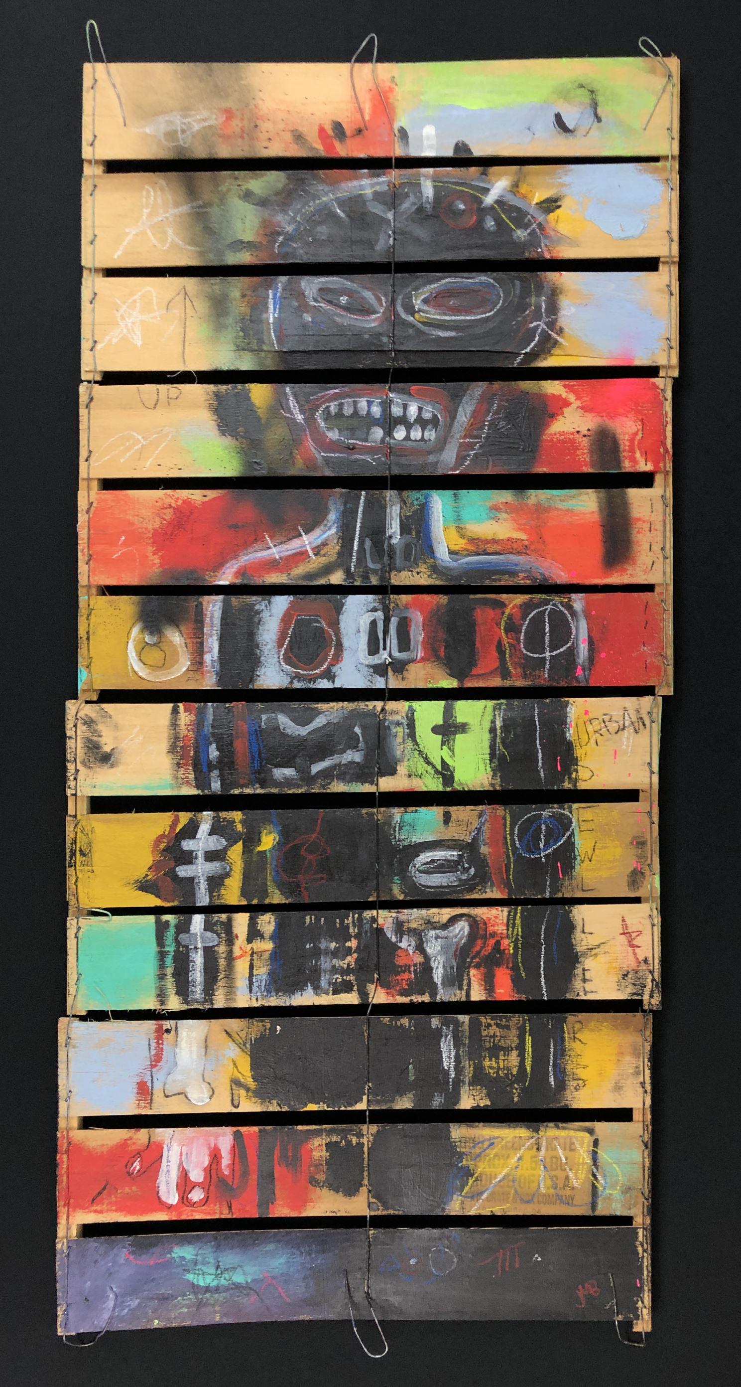 Jean-Michel Basquiat (1960-1988) - Mixed Media Painting (1 of 8)