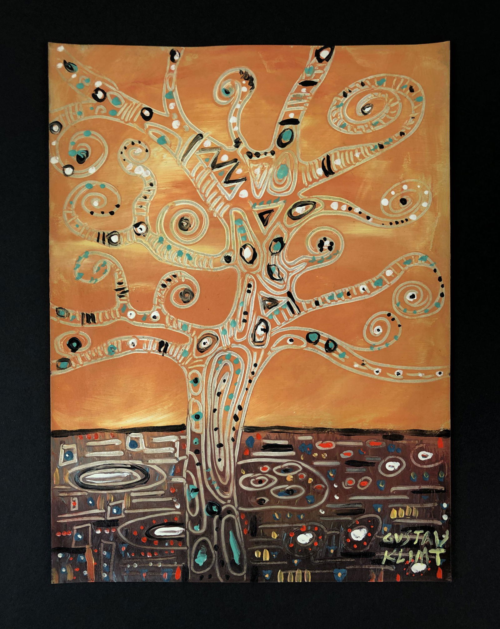 Gustav Klimt (1862 - 1918) - Mixed Media on Card Stock (1 of 9)