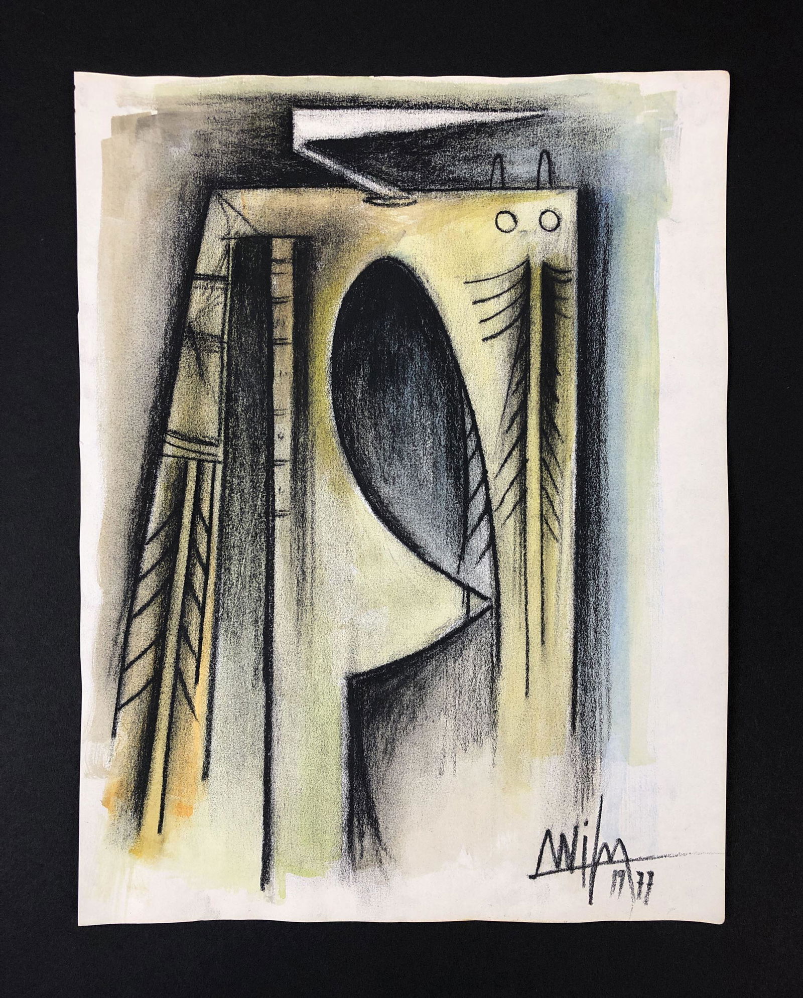 Wilfredo Lam (1902 - 1982) - Mixed Media on Paper (1 of 5)