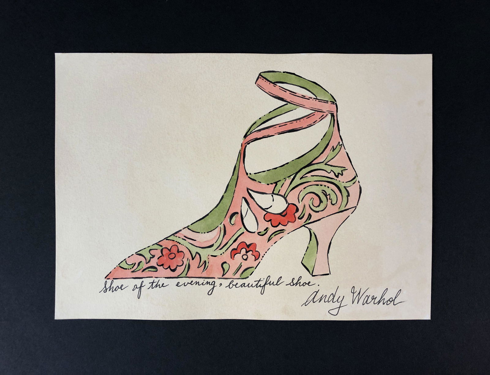 Andy Warhol (1928-1987) -- Mixed Media Drawing (1 of 4)