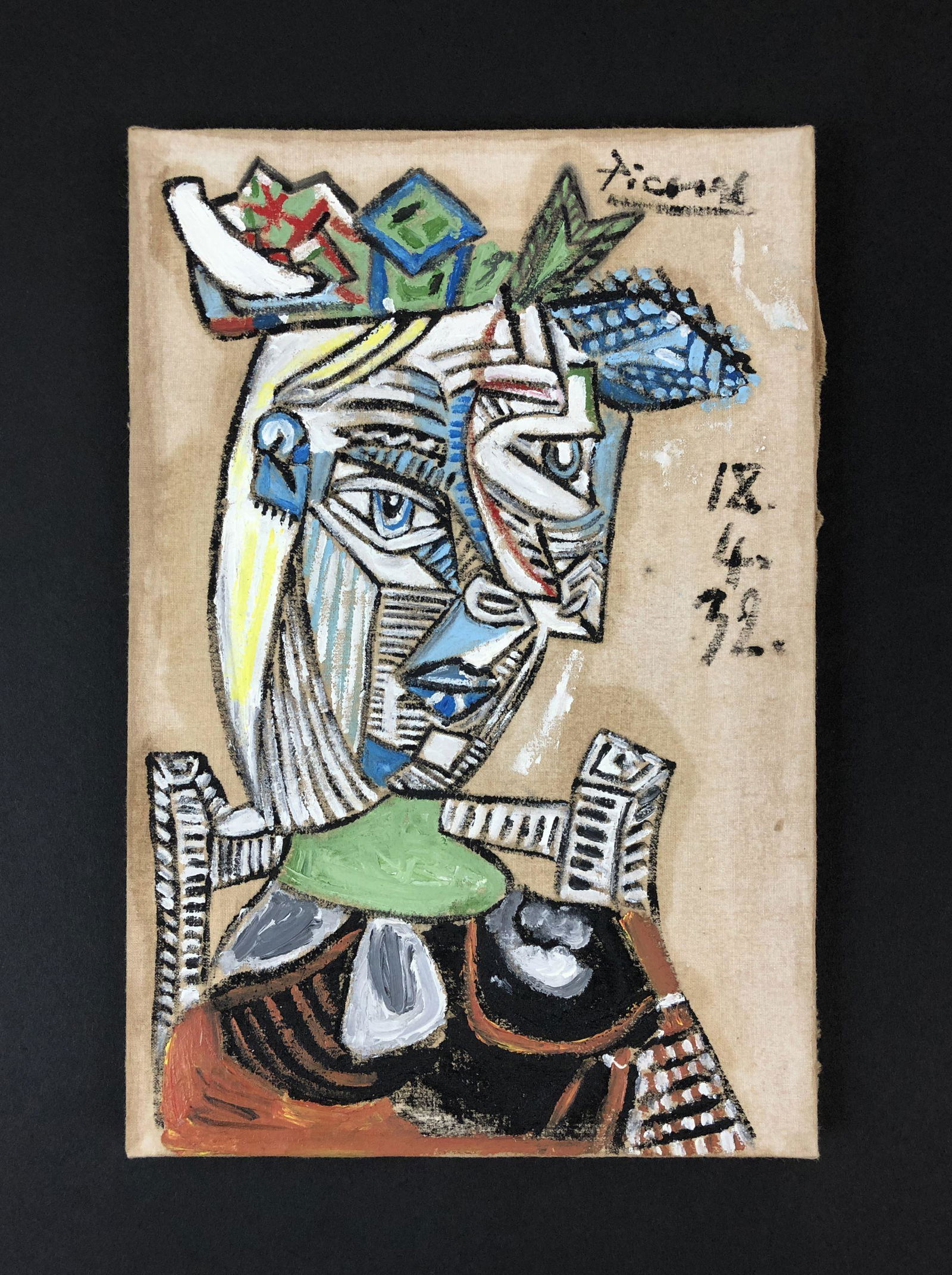 Pablo Picasso (1881 - 1973) - Oil on Canvas (1 of 7)