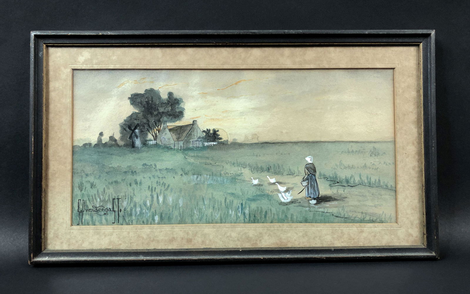 S. Prendergast -- Mixed Media Painting (1 of 5)