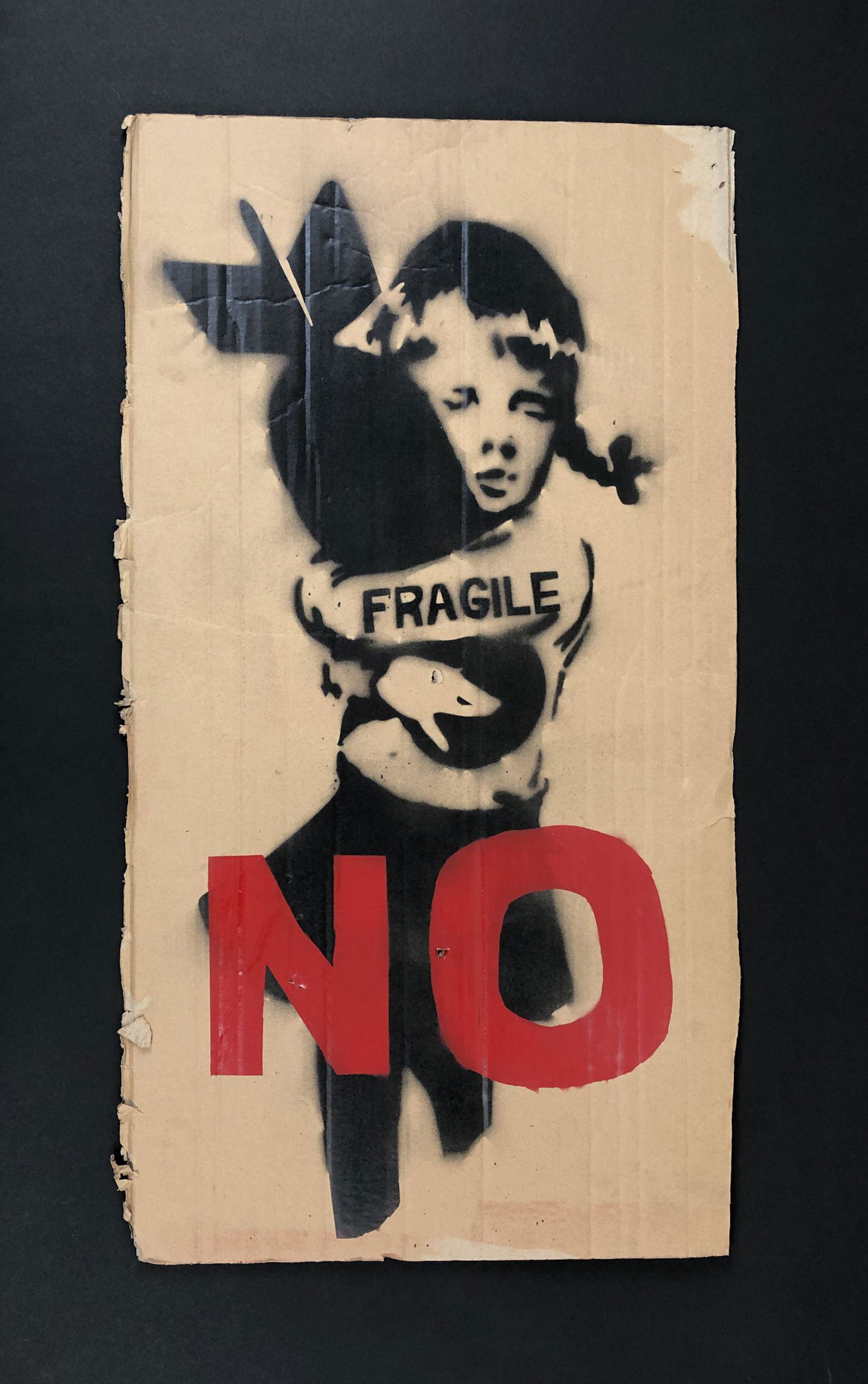 Banksy (1974 - ) - Aerosol on Cardboard (1 of 5)