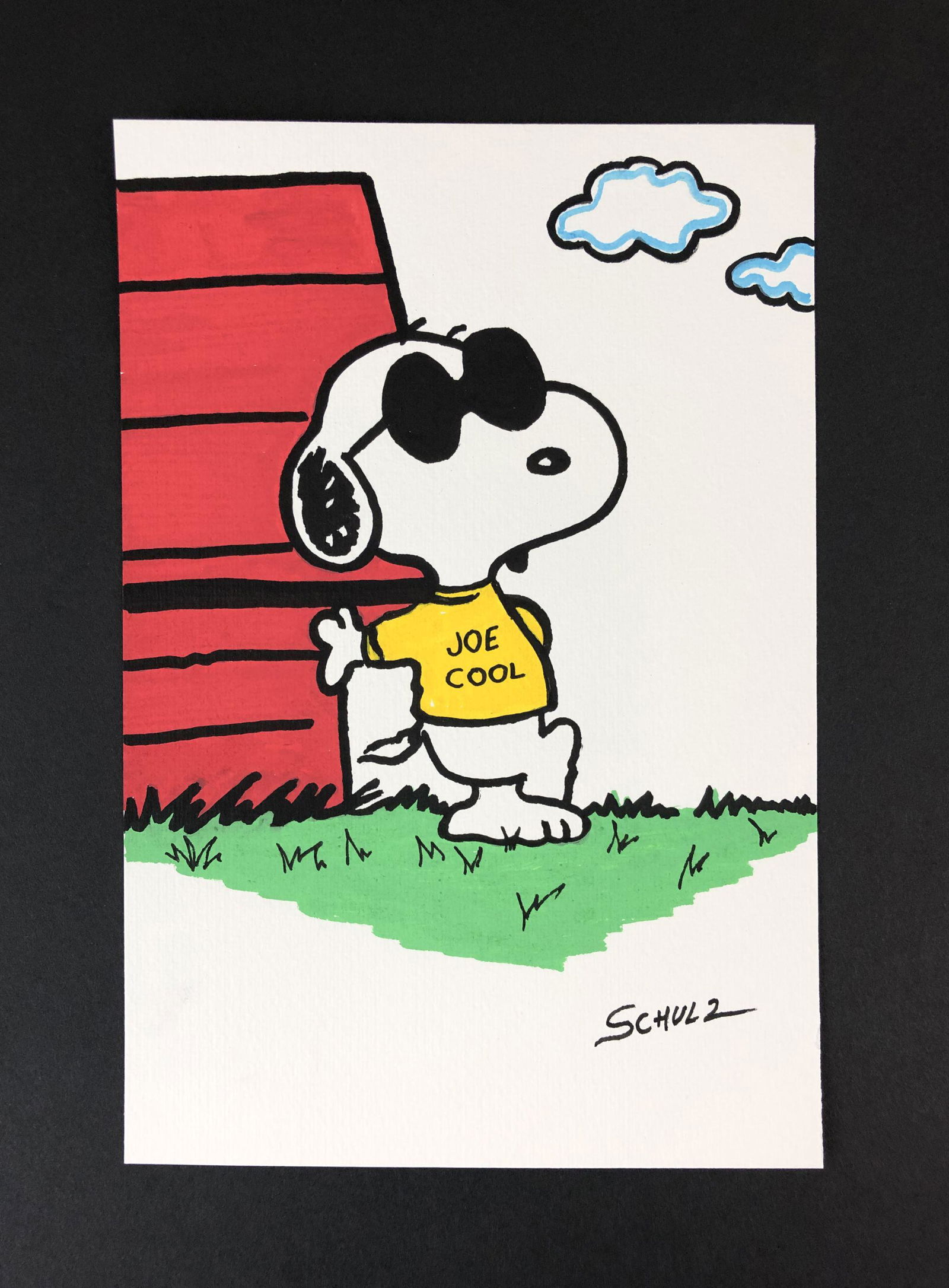 Charles Schulz (1922-2000) - Ink and Gouache Drawing (1 of 5)
