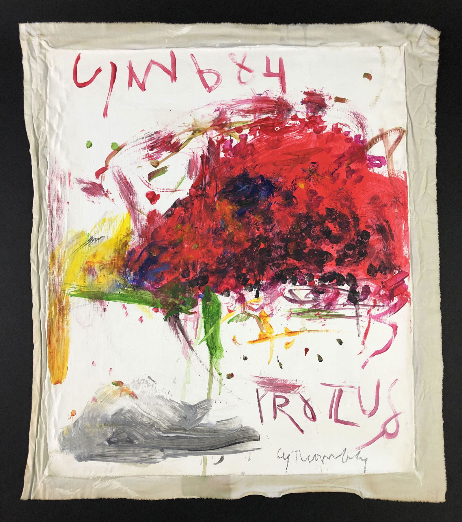 Cy Twombly (American,1928 - 2011) - Oil Painting (1 of 4)