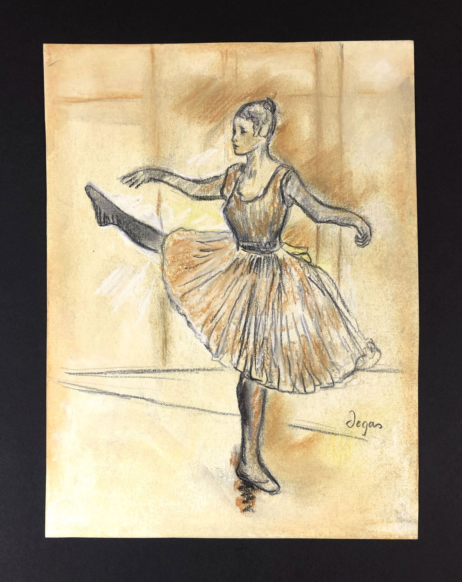 Edgar Degas (French, 1834-917) -- Graphite Drawing (1 of 6)