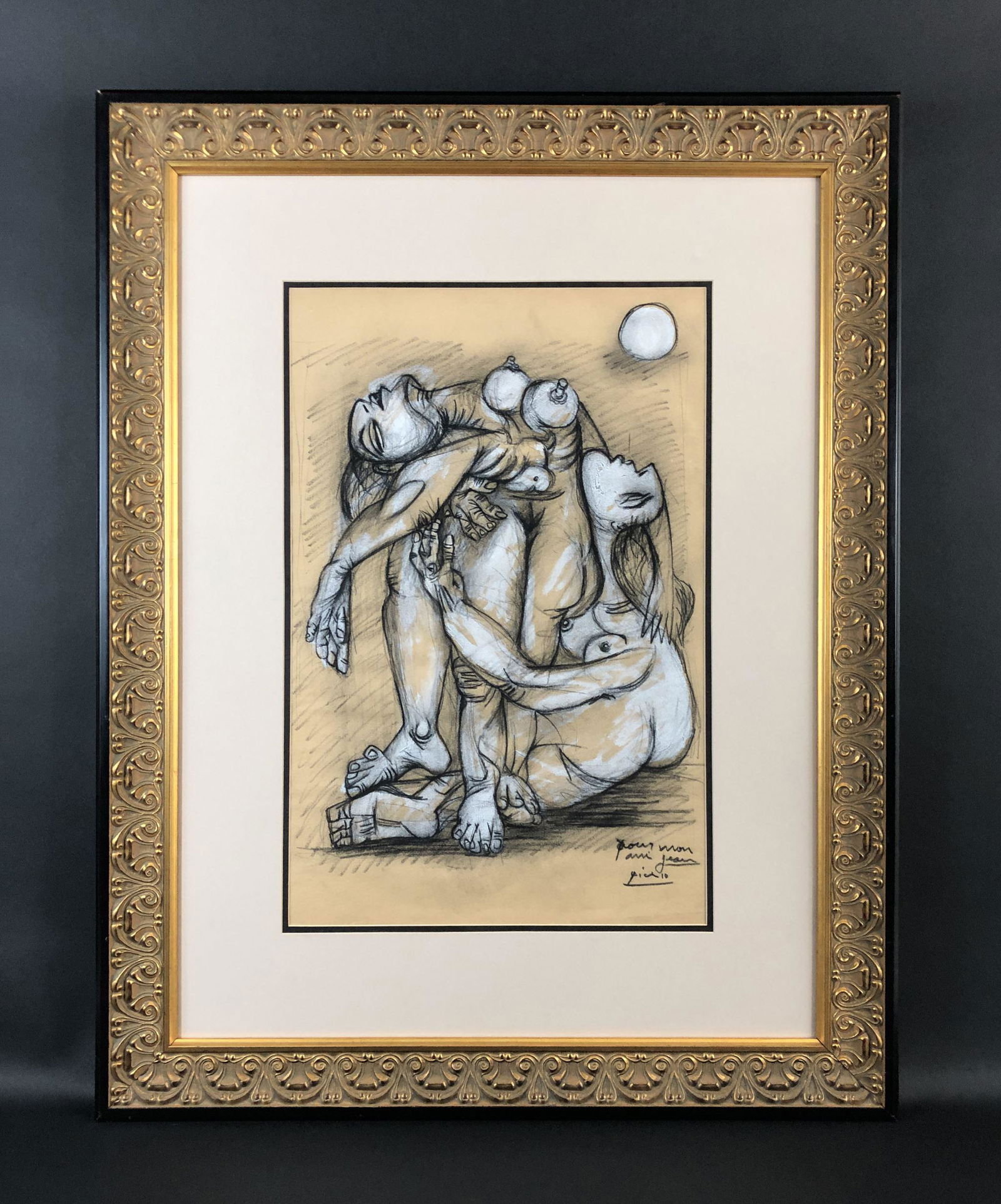 Pablo Picasso (1881-1973) - Mixed Media Drawing (1 of 7)