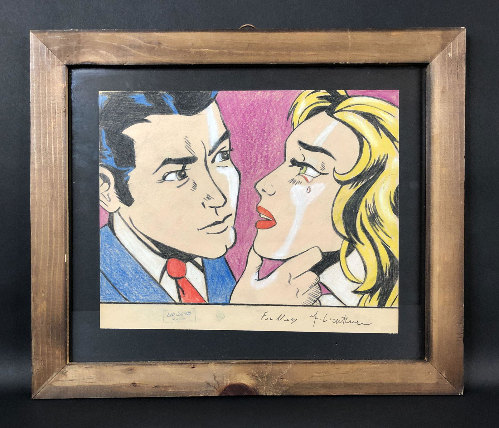 Roy Lichtenstein (1923-1997) - Mixed Media Drawing (1 of 7)