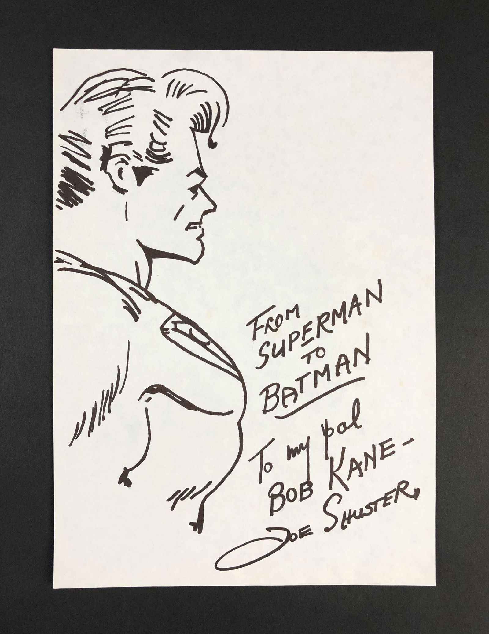 Joe Shuster (1914 - 1992) - Ink Illustration (1 of 4)