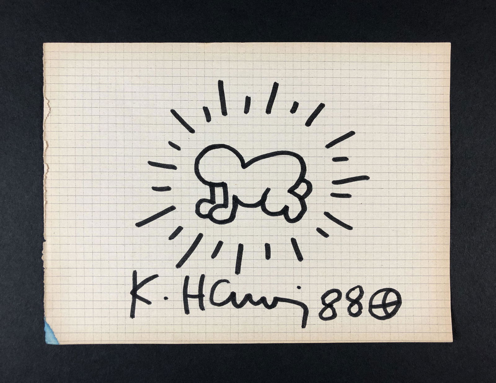Keith Haring (American, 1958 -1990) - Ink Drawing (1 of 3)