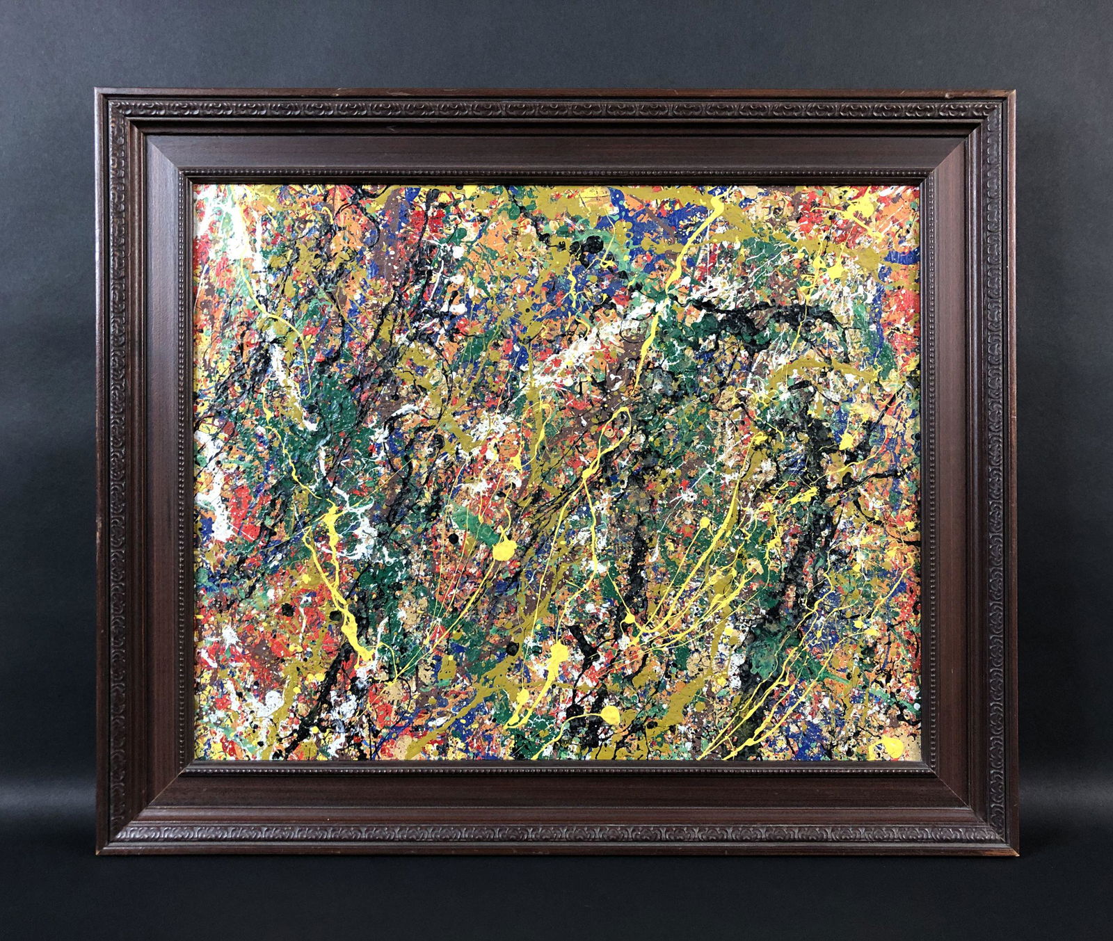 Jackson Pollock (1912 - 1956) - Acrylic Painting (1 of 4)