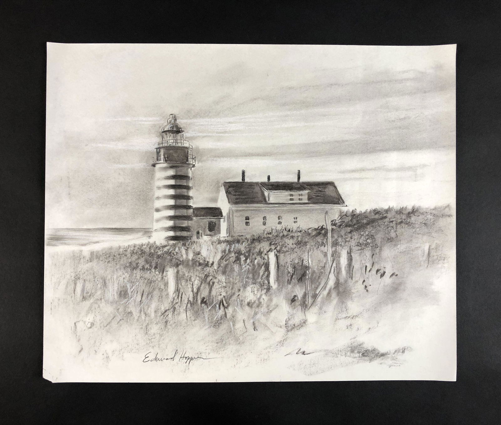 Edward Hopper (1882-1967) - Graphite Drawing (1 of 6)