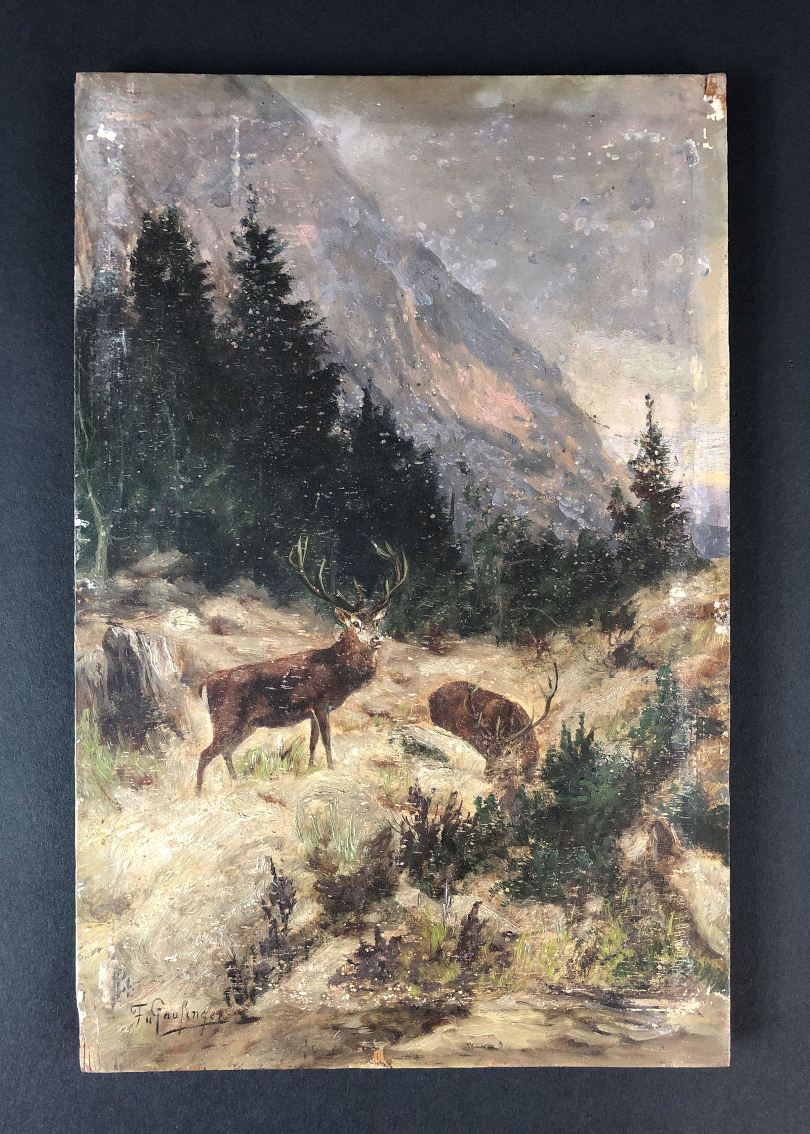 Franz Xaver von Pausinger (1839-1915)- Oil Painting (1 of 7)