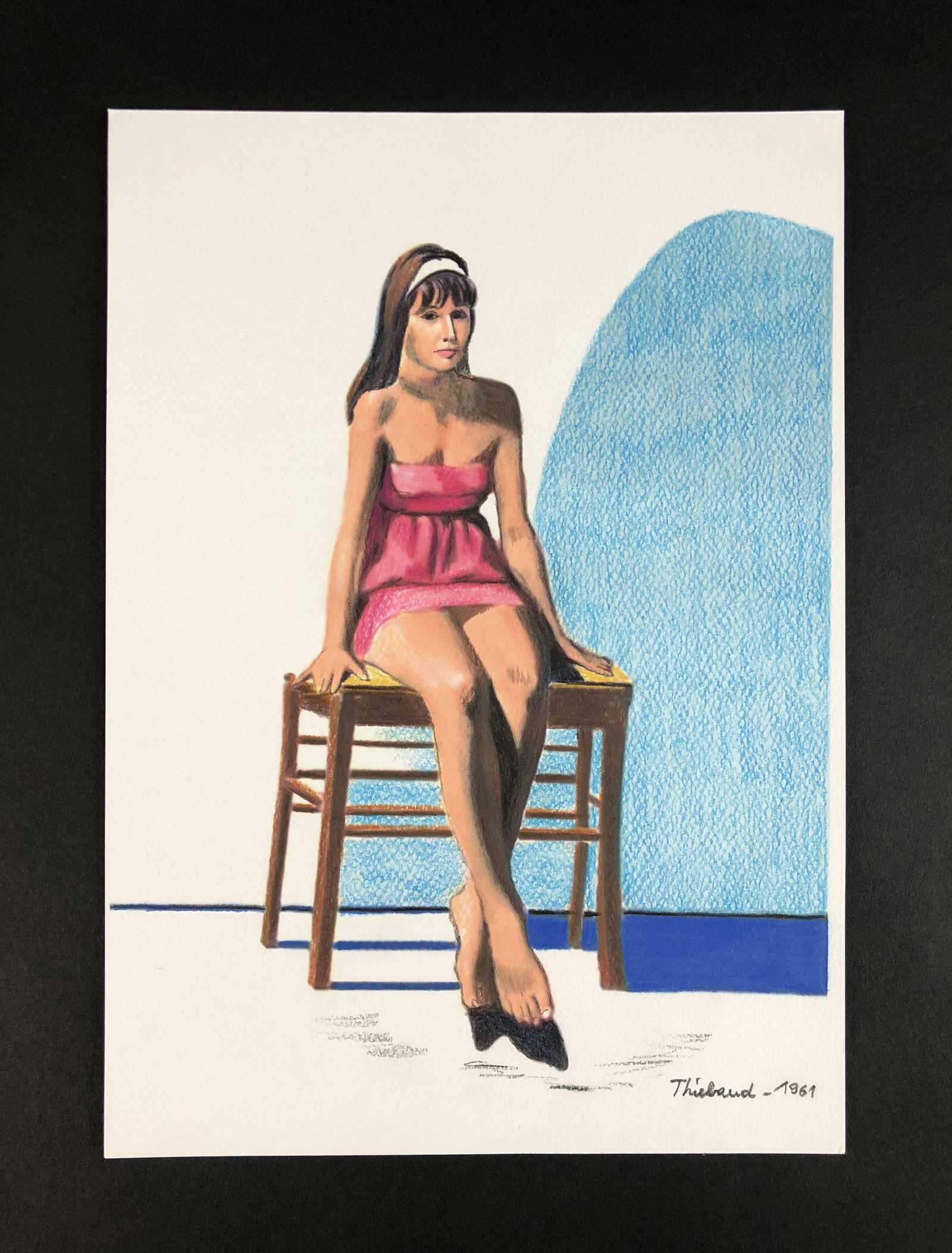 Modern Art Drawing -- Mixed Media on Paper (1 of 5)