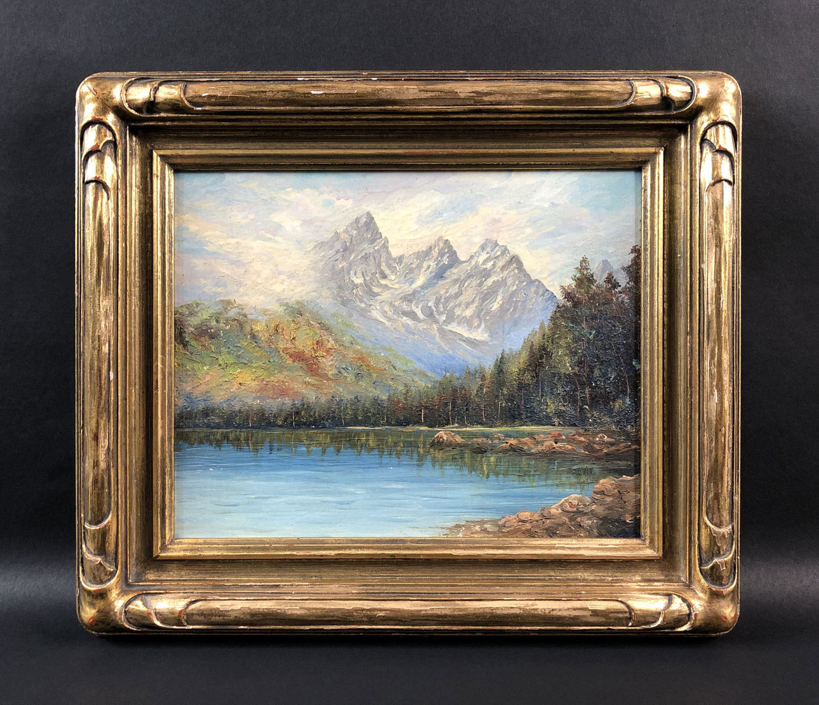 Albert Bierstadt (1830-1902) - Oil on Board (1 of 4)