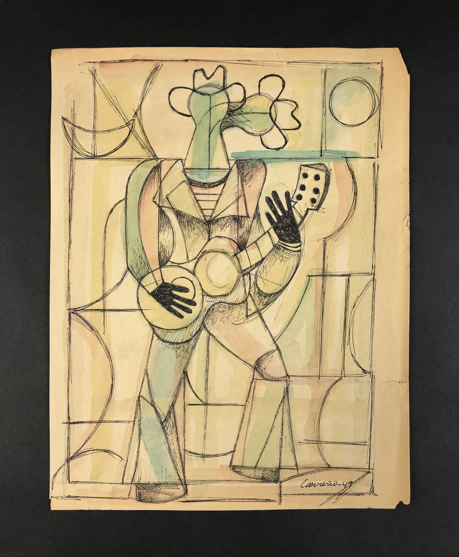 Mario Carreno (Cuban, 1913-1999) - Mixed Media on Paper (1 of 5)